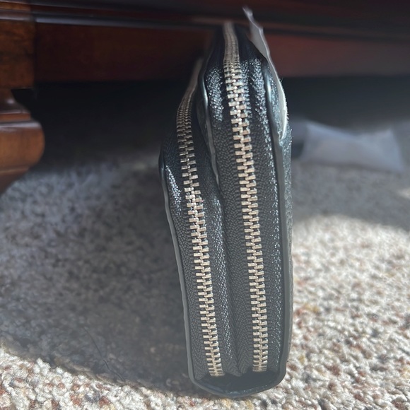NWT COACH black leather wallet/ wristlet - Picture 9 of 10